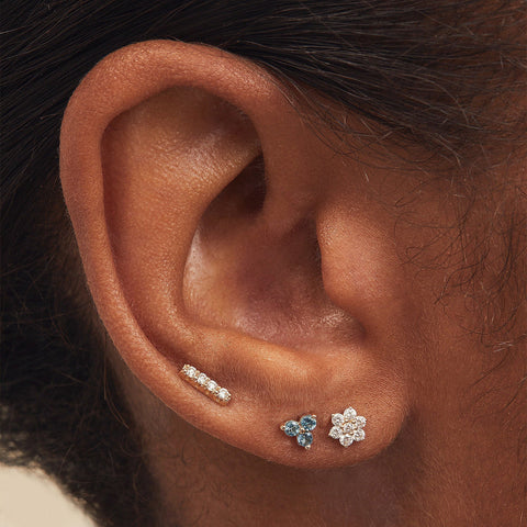 Piercing Studio - Diamond Bar Flat Back Stud