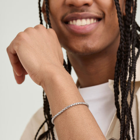 Round Box Chain Bracelet