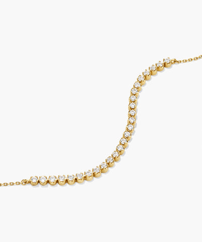 Lab Grown Sapphire Half Tennis Bracelet