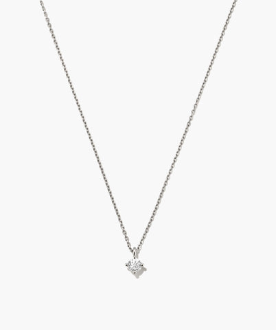 Round Lab Grown Sapphire Necklace