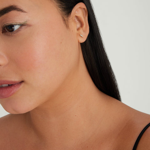 Piercing Studio - Diamond Trio Flat Back Studs