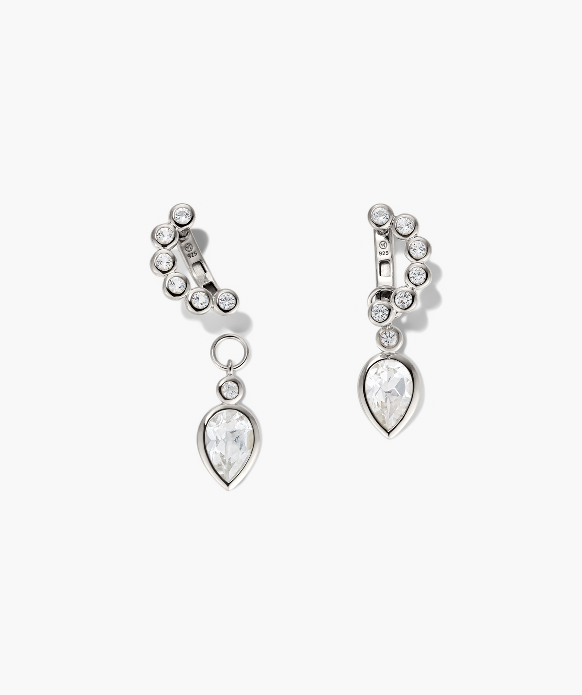 Remy Gemstone Charm Hoops