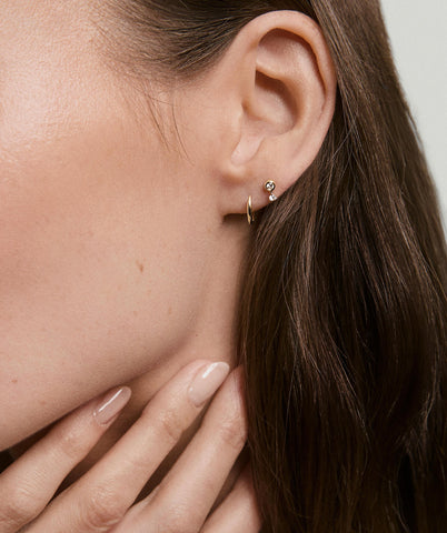 Piercing Studio - Lab Grown Diamond Round Drop Stud