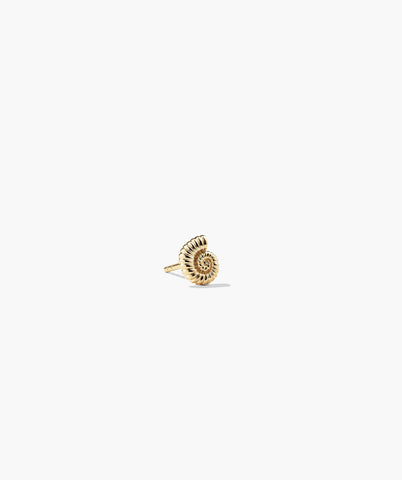 Single Ammonite Mini Stud