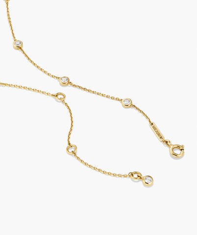 Lab Grown Sapphire Orbit Necklace