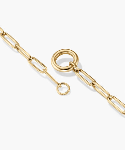 Paperclip Chain Charm Necklace