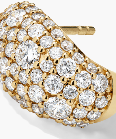 Dôme Pavé Lab Grown Diamond Huggies