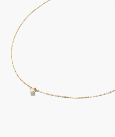 Round Lab Grown Sapphire Necklace