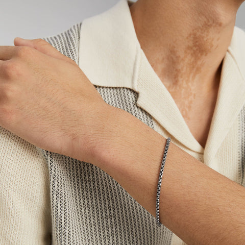 Round Box Chain Bracelet