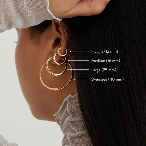 Tube Huggie Hoops