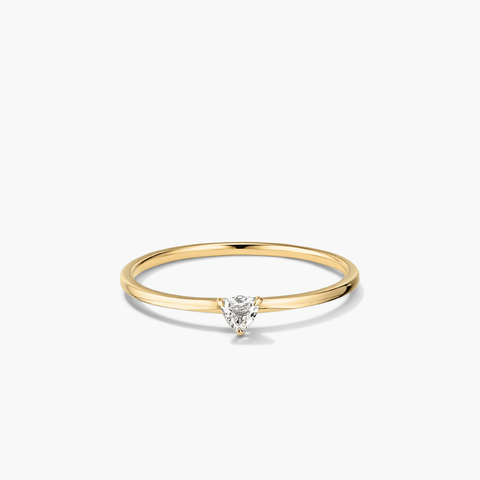 Gemstone Trillion Stacker Ring