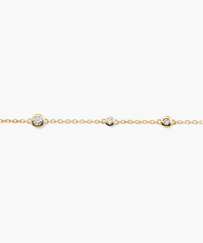 Multi Gemstone Station Bracelet