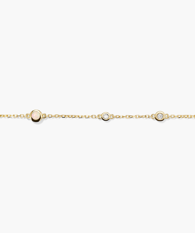Multi Gemstone Station Bracelet