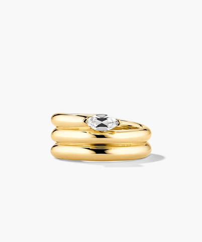 Boa Gemstone Coil Ring