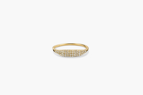 Pavé Diamond Slim Signet