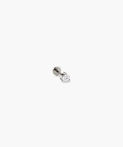 Piercing Studio - Single Round Diamond Flat Back Stud