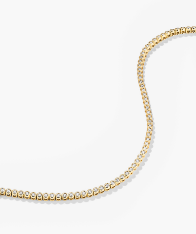 Bezel Lab Grown Diamond Tennis Bracelet