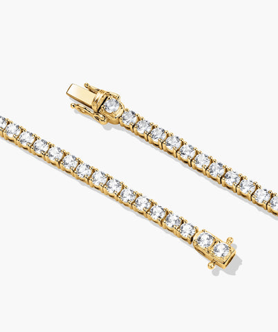 Lab Grown Sapphire Tennis Necklace