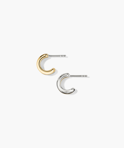 Duet Mixed Huggie Hoops