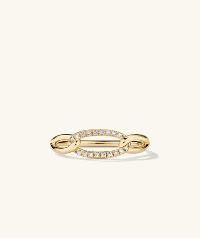 Pavé Diamond Oversized Curb Ring