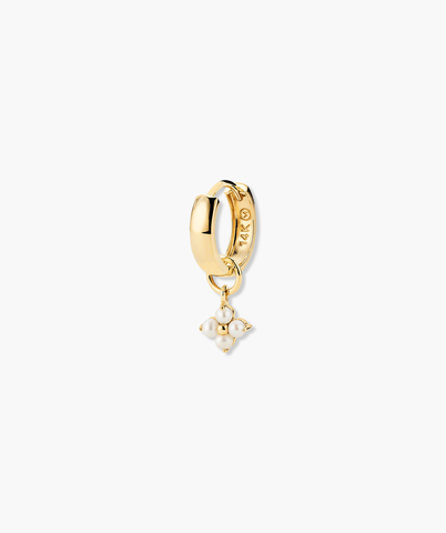 Cluster Pearl Hoop Charm