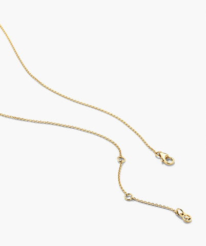 Floating Lab Grown Sapphire Necklace