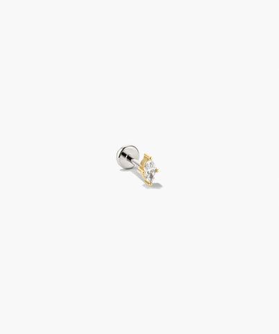 Piercing Studio - Single Lab Grown Diamond Marquise Stud