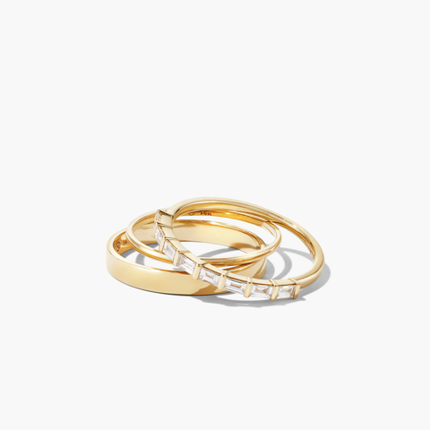 Baguette Diamond Half Eternity Band