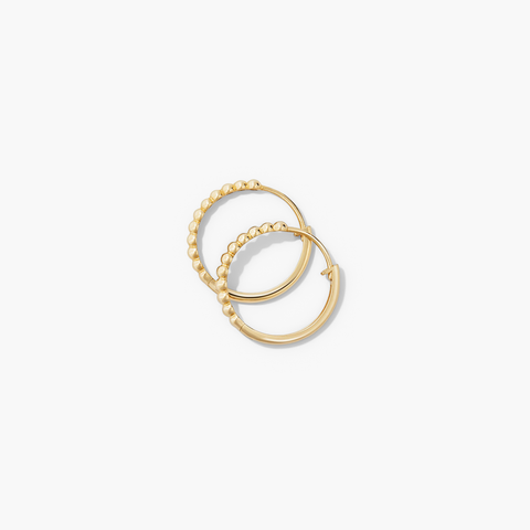 Beaded Small Hoops