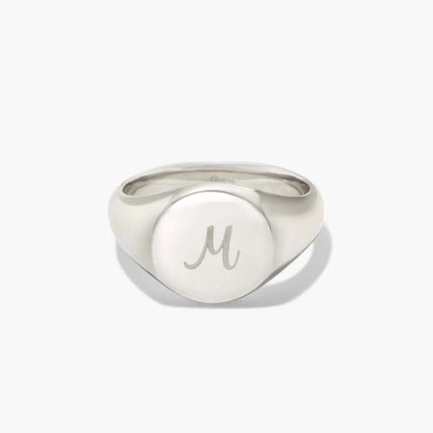 Bold Round Signet Ring