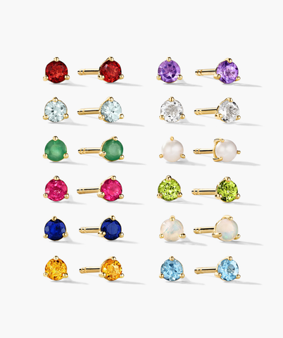 Gemstone Mini Studs