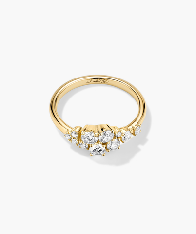 Diamonds Cluster Ring