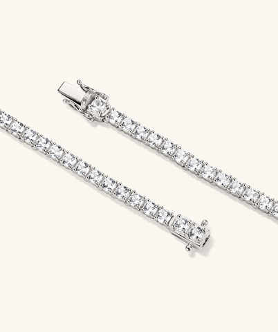 Lab Grown Sapphire Tennis Bracelet