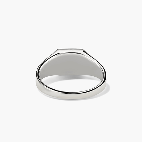 Black Onyx Square Signet Ring