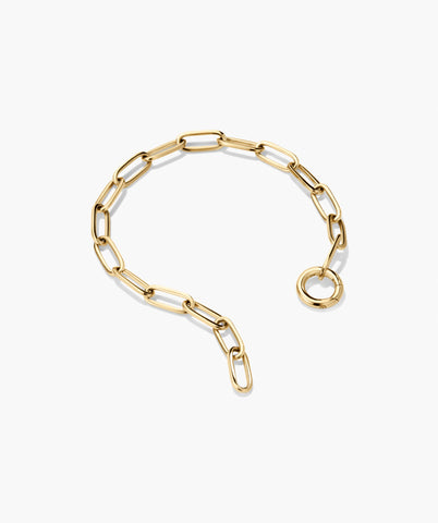 Paperclip Chain Charm Bracelet