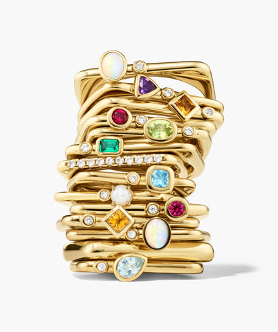 Pavé Puzzle Stacking Ring