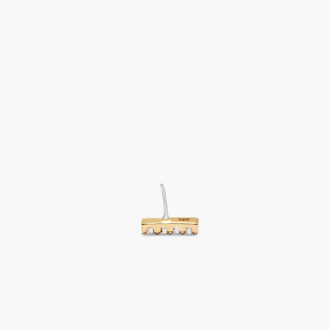 Piercing Studio - Diamond Bar Flat Back Stud