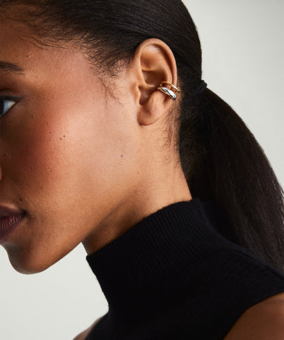 Single Duet Mixed Ear Cuff