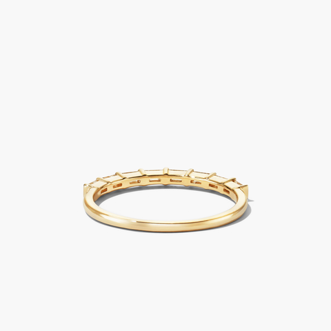 Baguette Diamond Half Eternity Band