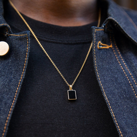 Black Onyx Pendant Necklace