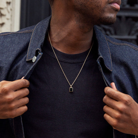 Black Onyx Pendant Necklace