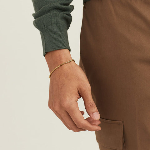 Round Box Chain Bracelet